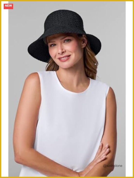 UPF 50+ Sun Protection Cloche Hat - Packable, Crushable, Moisture Wicking main image 6
